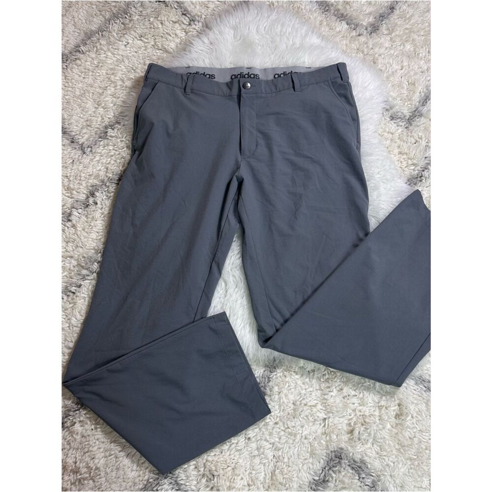 adidas Men's Gray Stretch Golf Chinos